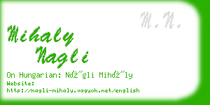 mihaly nagli business card